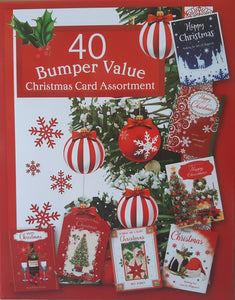 Bumper Value 40 Christmas Cards