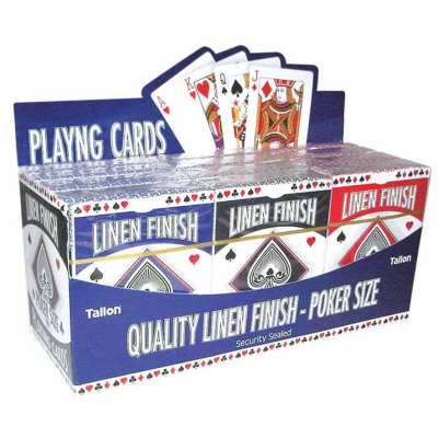 Poker Size Linen Playing Cards X 12