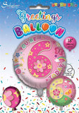 Age 6 Female Juv 18" Foil Balloon