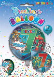 Age 7 Male Juv 18" Foil Balloon