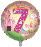 Age 7 Female Juv 18" Foil Balloon