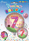 Age 7 Female Juv 18" Foil Balloon