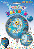 Age 9 Male Juv 18" Foil Balloon