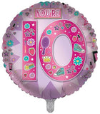 Age 10 Female Juv 18" Foil Balloon