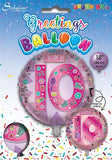 Age 10 Female Juv 18" Foil Balloon