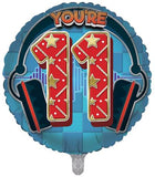 Age 11 Male Balloon 18" Foil