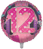 Age 12 Female Balloon 18" Foil