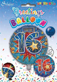 Age 16 Male Balloon 18" Foil