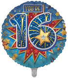 Age 16 Male Balloon 18" Foil