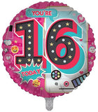 Age 16 Female Balloon 18" Foil