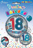 Age 18 Male 18" Foil Balloon
