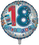 Age 18 Male 18" Foil Balloon