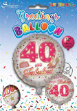 Age 40 Female 18" Foil Balloon