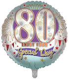 Age 80 Neutral 18" Foil Balloon