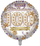 Age 100 Neutral 18" Foil Balloon