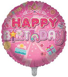 Happy Birthday Female 18" Foil Balloon