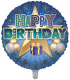Open Male Trad Birthday 18" Foil Balloon