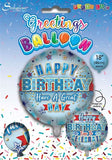 Open Male Trad Birthday 18" Foil Balloon