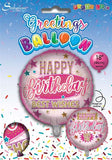 Open Female Trad Birthday 18" Foil Balloon