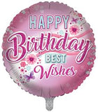 Happy Birthday Female 18" Foil Balloon
