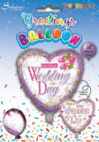 Wedding Day Trad 18" Foil Balloon