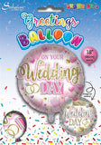 Wedding Day Trad 18" Foil Balloon