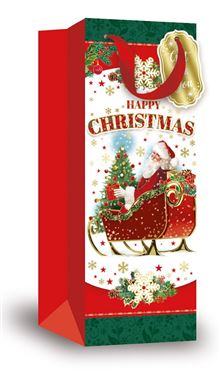 Bottle Bags Christmas X 12