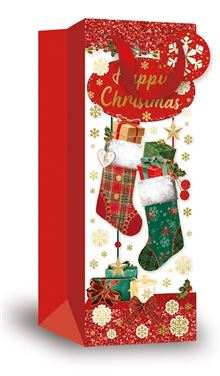Bottle Bags Christmas X 12