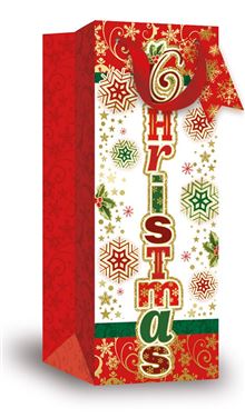 Bottle Bags Christmas X 12