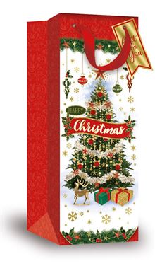 Bottle Bags Christmas X 12