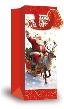 Bottle Bags Christmas X 12