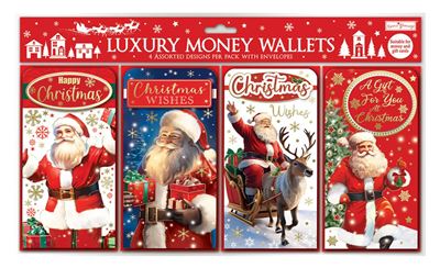 Christmas Open Luxury Traditional Money Wallet
