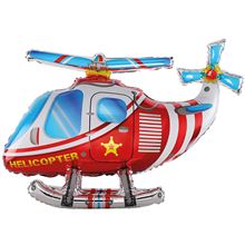 3D Balloon - HELICOPTER RED
