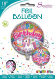 Happy Birthday 18" Foil Balloon