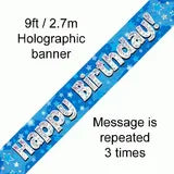 Birthday Banner Blue