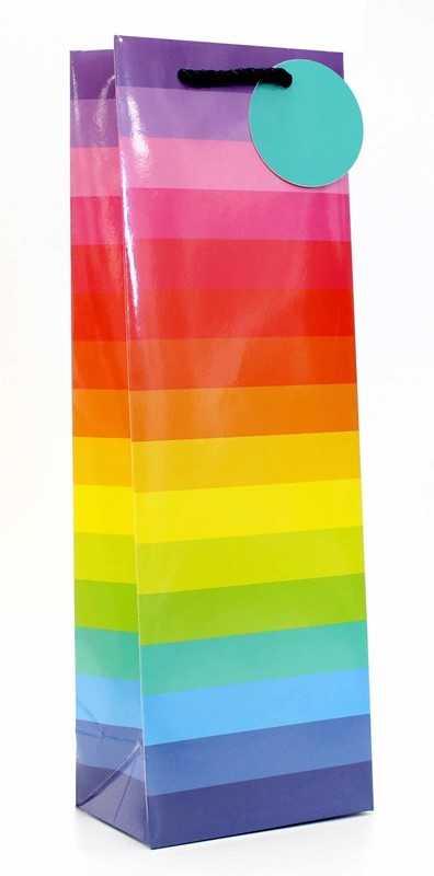 Bottle Bag - Rainbow Stripe