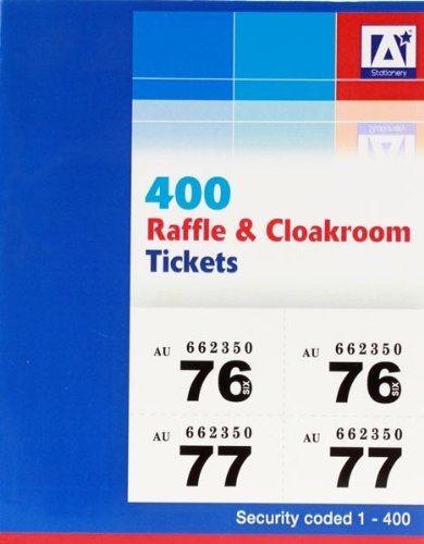 Raffle & Cloakroom Tickets 400 X 5