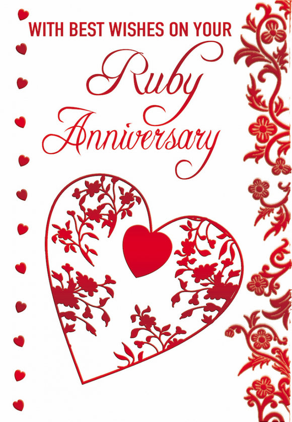 Ruby Wedding Anniversary Code 50 X 12