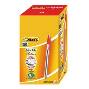 Bic Red Cristal Pens X 50