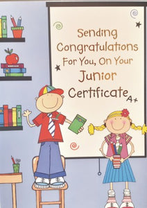 Junior Certificate Congratulations Code 50 X 12