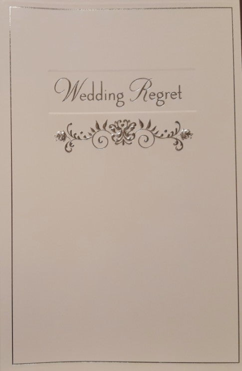 Wedding Regret Cards  Code 35 X 6